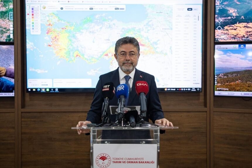 Most fires across Türkiye under control, minister says